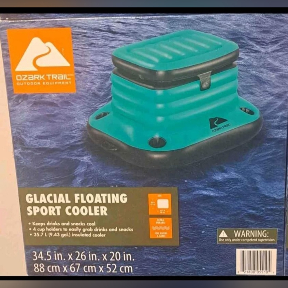 Brand New Ozark Trail Glacial Floating Sport Cooler